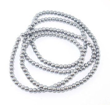 Margele perle, culoare gri, 4mm GBP-04-05 foto