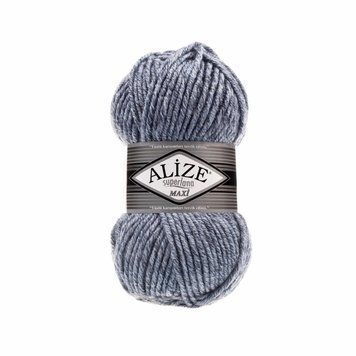 Fire l&acirc;nă ALIZE SUPERLANA MAXI, 806, culoare denim-melanj TH-06-016 foto