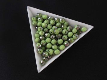 Margele cristal, culoare verde, 4,4x6mm GB-06-03 foto