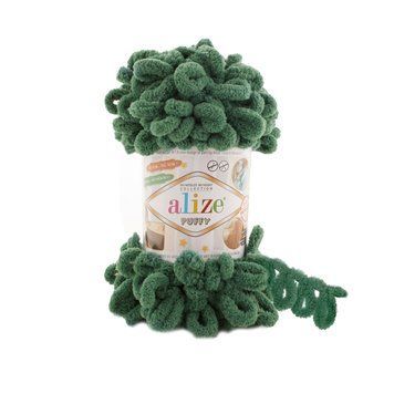 Fire velur Alize Puffy, 532, culoare verde TH-01-017 foto