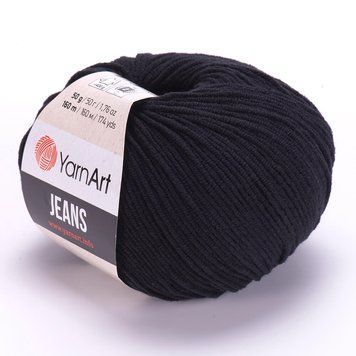 YarnArt Jeans, 53, culoare neagră TH-07-003 foto