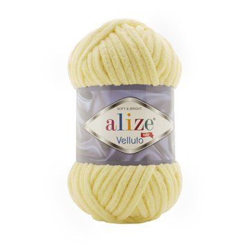 Fire velur Alize Velutto, 13, culoare lăm&acirc;ie TH-03-003 foto