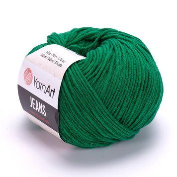 YarnArt Jeans, 52, culoare verde TH-07-006 foto
