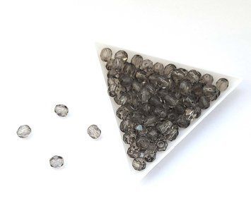 Margele cristal, culoare neagră, 6mm GB-06-06 foto