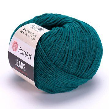 YarnArt Jeans, 63, culoare smarald TH-07-008 foto