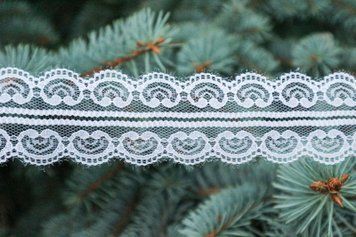 Dantelă, latime 5cm, culoare albă LR-01-019 foto