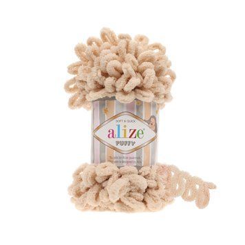 Fire velur Alize Puffy, 310, culoare bej TH-01-009 foto