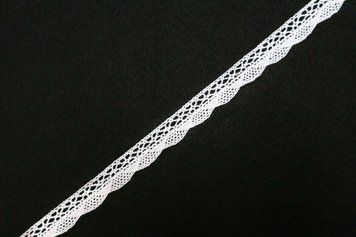 Dantelă bumbac, latime 1.8cm, culoare albă LR-01-022 foto