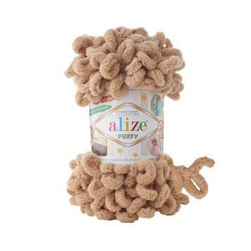 Fire velur Alize Puffy, 262, culoare maro deschis TH-01-010 foto
