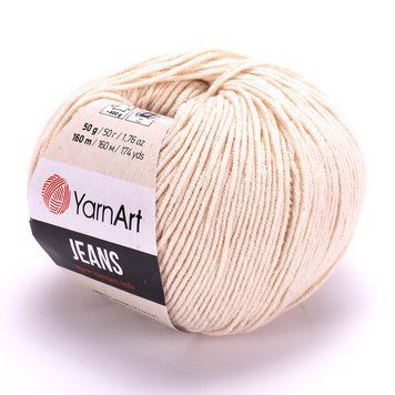YarnArt Jeans, 05, culoare fildeș TH-07-012 foto