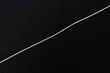 Elastic rotund, grosime 2mm, culoare albă EH-001-001 foto