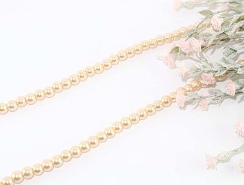Margele perle, culoare piersic, 6mm GBP-06-08 foto