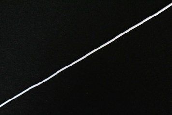 Elastic rotund, grosime 3mm, culoare albă EH-001-002 foto