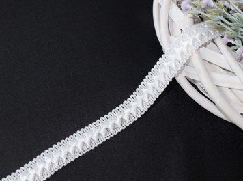 Bandă decorativă culoare albă , lățime 19mm KR-25 foto