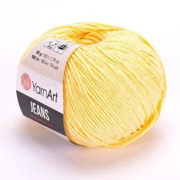 YarnArt Jeans, 88, culoare galbenă TH-07-016 foto