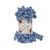 Fire velur Alize Puffy, 374, culoare albastră TH-01-016 foto