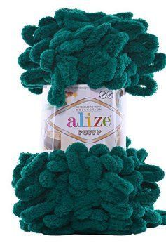 Fire velur Alize Puffy, 426, culoare verde TH-01-018 foto