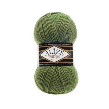 Шерстяная пряжа Alize Superlana Klasik, 620, цвет оливковый TH-11-006 фото