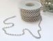 Lant decorativ cu strasuri, culoare argint Fb-CH-06 foto 1