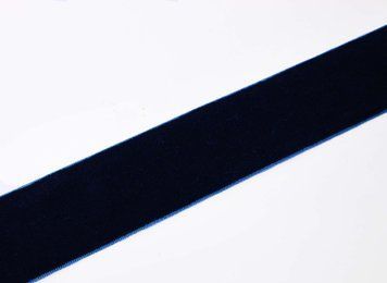 Panglică catifea, lățimea 4cm, culoare albastru &icirc;nchis RB-TR-009 foto