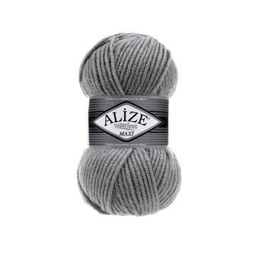 Fire l&acirc;nă ALIZE SUPERLANA MAXI, 87, culoare gri TH-06-009 foto