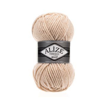 Fire l&acirc;nă ALIZE SUPERLANA MAXI, 310, culoare bej TH-06-012 foto